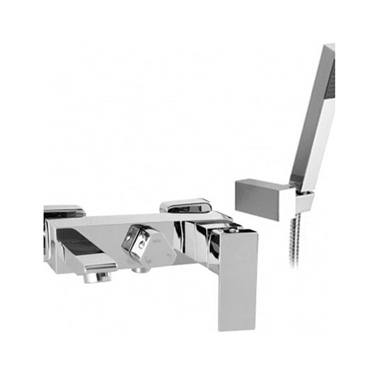 KUOVADIS Wannenarmatur mit Handbrause , Abstand 150mm, Chrom