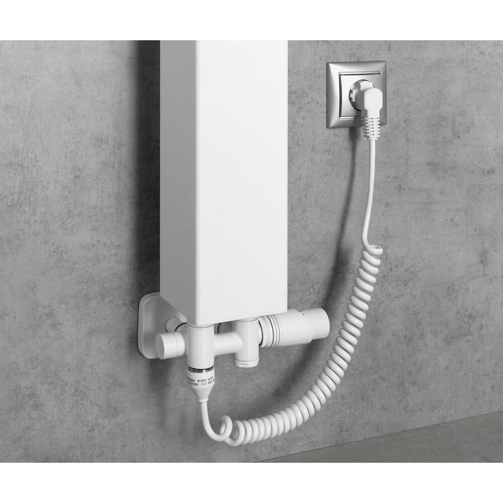 WICHER COMBI Thermostat-Anschlussgarnitur für Mittelanschluss 50mm, Weiß