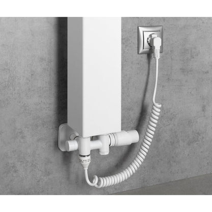 WICHER COMBI Thermostat-Anschlussgarnitur für Mittelanschluss 50mm, Weiß