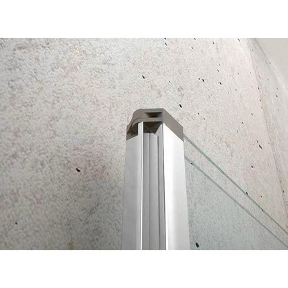 WILA Wannenabtrennung 900x1400mm, Chrom, Klarglas