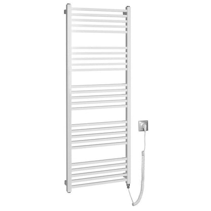 METRO-E Elektrischer Badheizkörper, gerade, 500x1340 mm, 500 W, Weiß