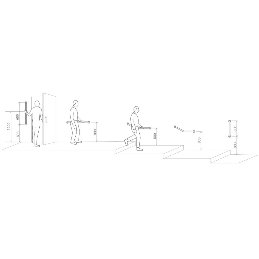HANDICAP Haltegriff 200mm, polierter Edelstahl