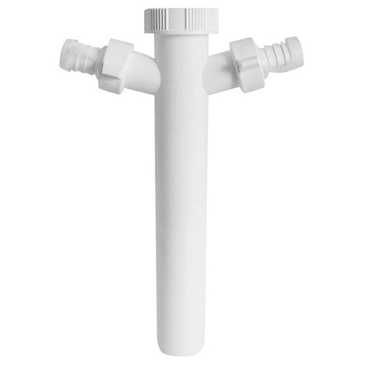 Spülbecken-Tauchrohr 6/4", 2x Anschluss, DN40, weiß