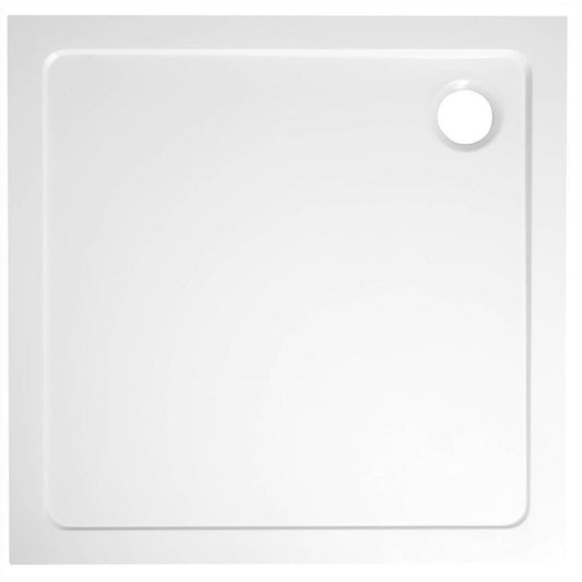 TECMI Gussmarmor - Duschwanne, Quadrat 80x80x3cm