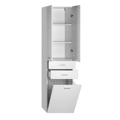 ZOJA/KERAMIA FRESH Hochschrank mit Wäschekorb 50x184x29cm, weiß