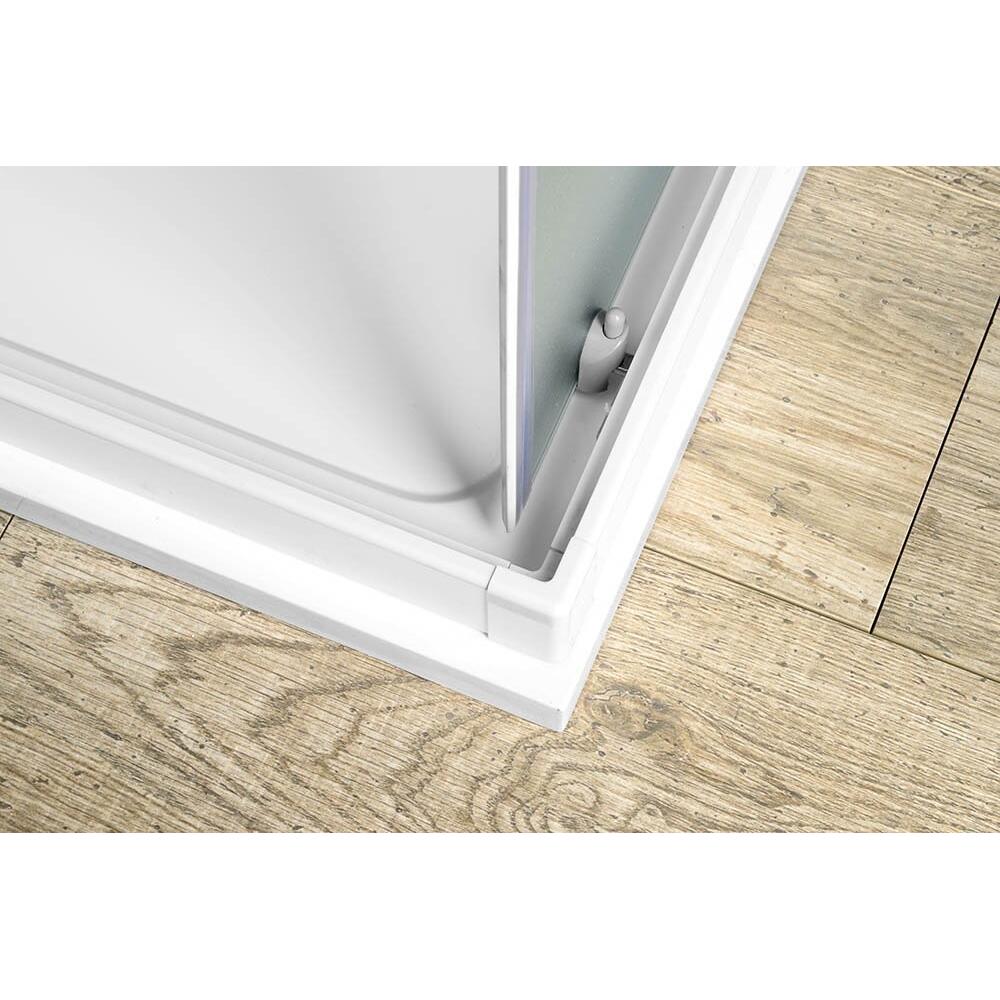 ALAIN Duschabtrennung Quadrat, 800x800mm, Glas BRICK