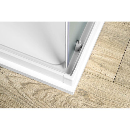 ALAIN Duschabtrennung Quadrat, 800x800mm, Glas BRICK