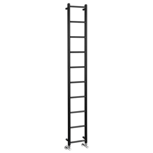 DINA Badheizkörper 250x1680mm, 300W,Schwarz matt