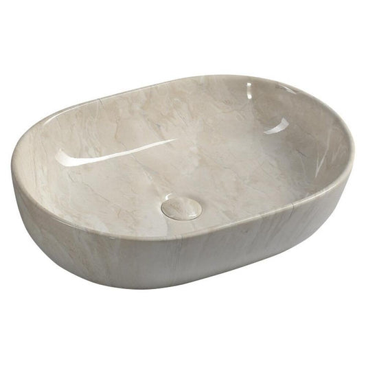 DALMA Keramik-Waschtisch 59x42 cm, marfil