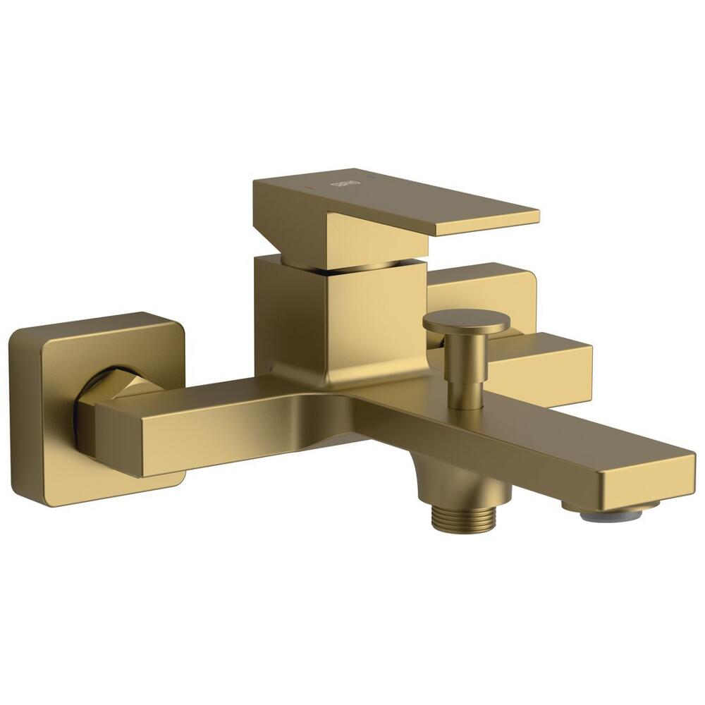 CUBEMIX Wand-Wannenarmatur, Gold matt