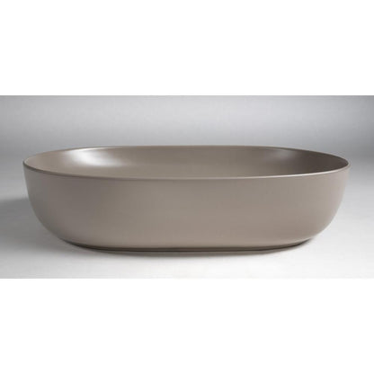 ARDEA Keramik-Waschtisch zum Aufsetzen, 60,5x41,5cm, Agila