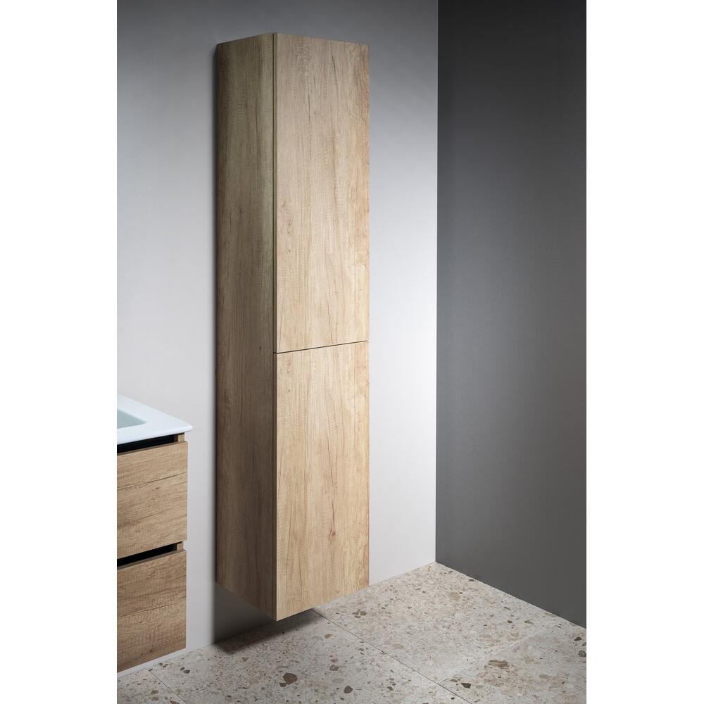 ESPACE Schrank 35x172x32cm, 2x Tür, links/rechts, Eiche Alabama