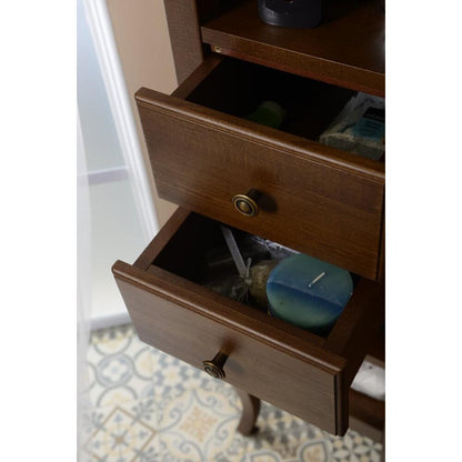 RETRO Hoher schrank 40x170x36cm, Buche, rechts