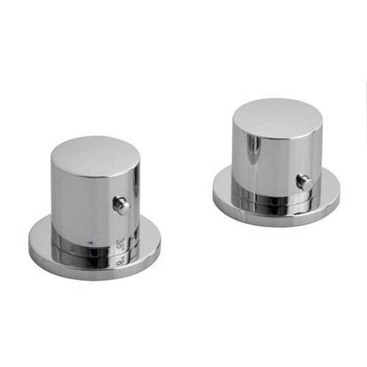 GO 2-Loch Thermostat-Wannenrand Armatur, Chrom