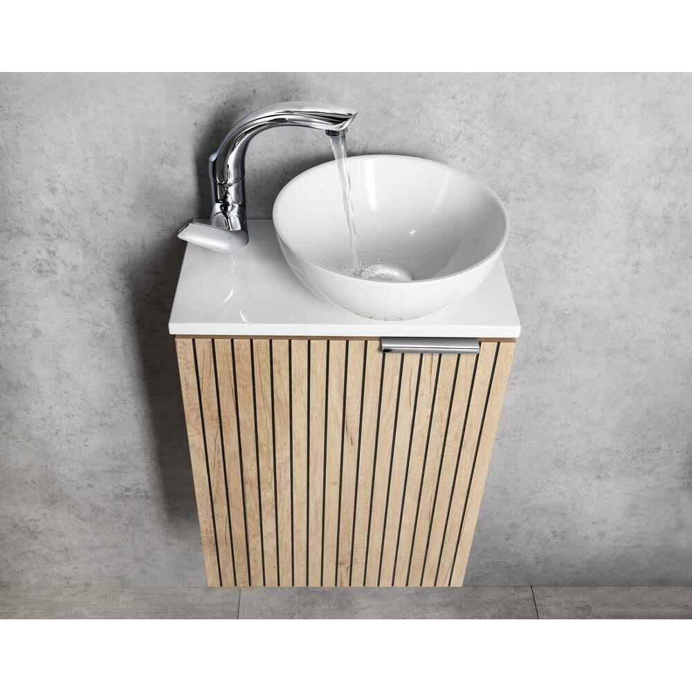 FLY Waschtischarmatur,207mm mit schwenkbarem Einlauf, ECO-Mischkartusche, Chrom