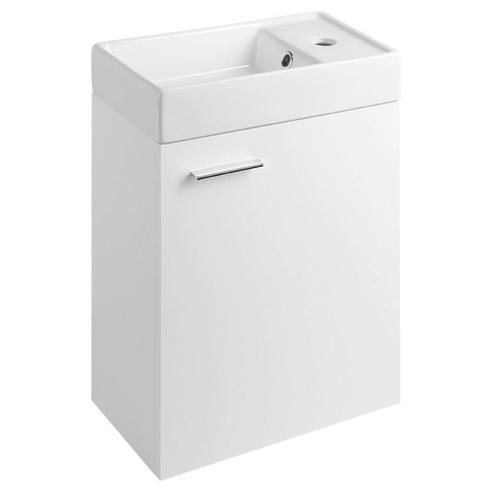 ZOJA Unterschrank mit Keramik Waschtisch 40x22 cm, weiß