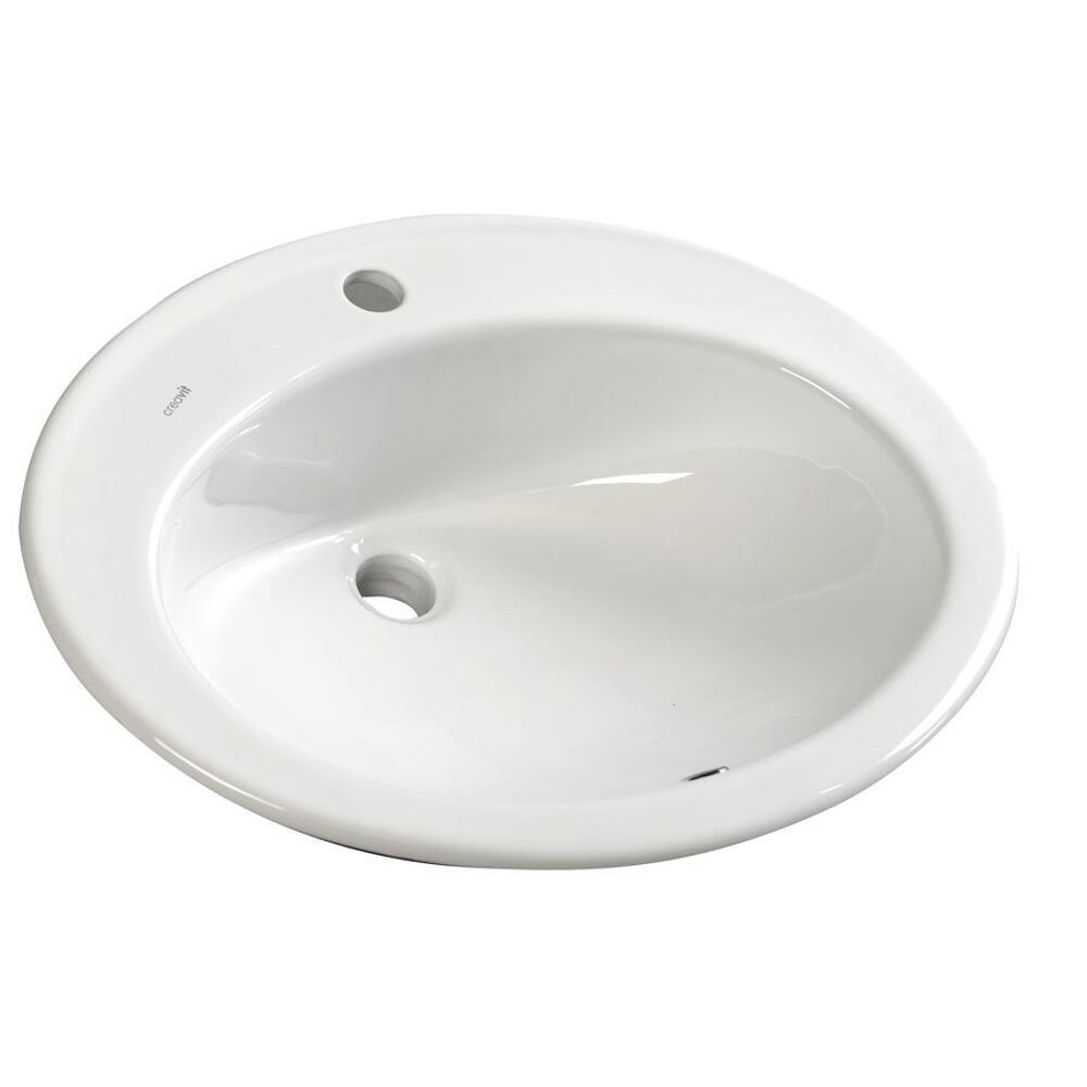 TROPICO Keramik-Waschtisch 58x46cm, zum Einbauen, weiss