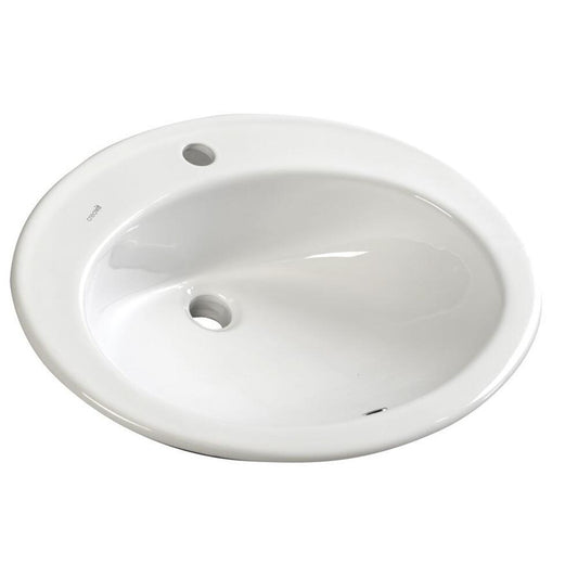 TROPICO Keramik-Waschtisch 58x46cm, zum Einbauen, weiss