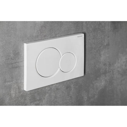 GEBERIT SIGMA01 Betätigungsplatte für 2-Mengen-Spülung, weiß Glanz