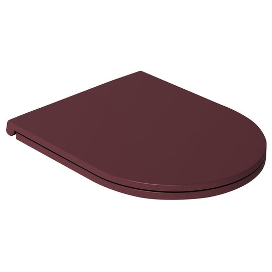 INFINITY WC-Sitz SLIM, Soft Close, Easy Take, Matt Maroon Red