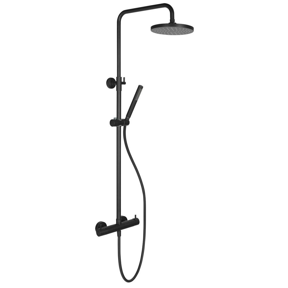MIA Duschsäule mit Armatur, schwarz matt