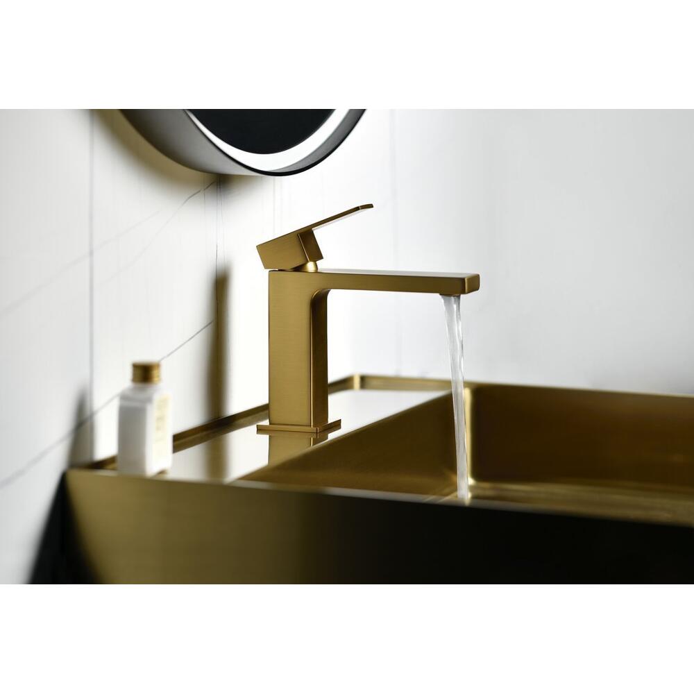 CUBEMIX Waschtischarmatur, Gold matt