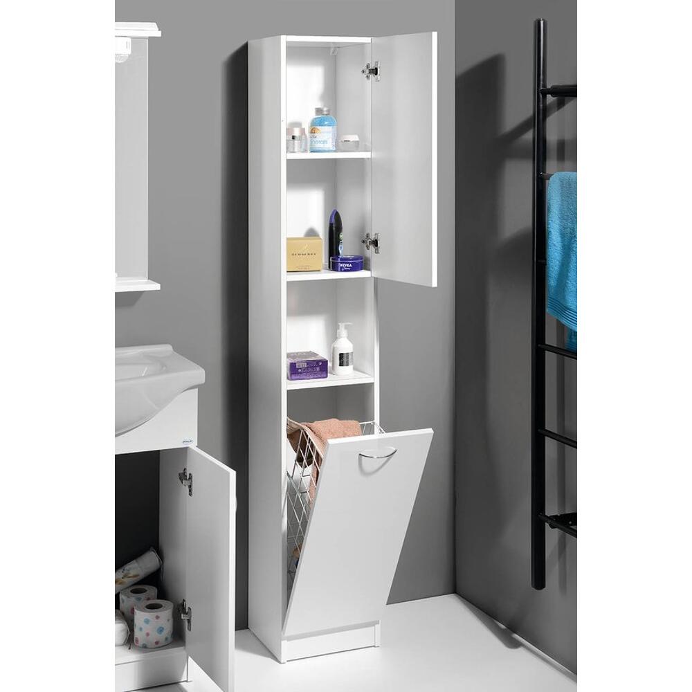 SIMPLEX ECO Hochschrank mit Wäschekorb 30x180x30cm