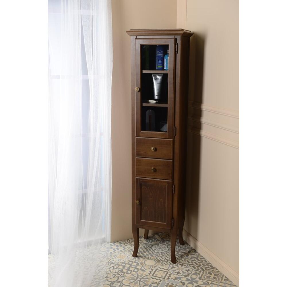 RETRO Hoher schrank 40x170x36cm, Buche, rechts