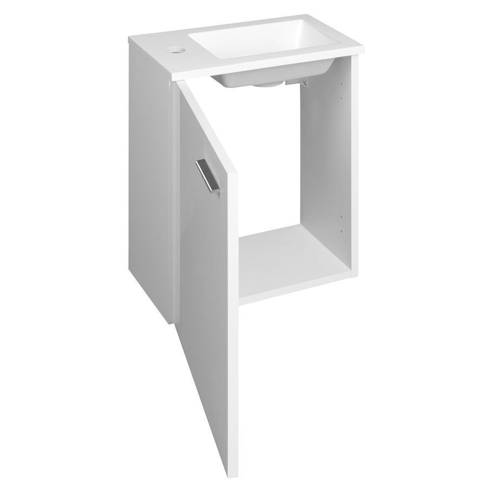 ZOJA Unterschrank mit Waschtisch 40x22 cm, weiß