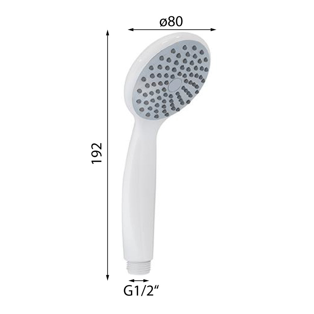 EASY Handbrause, ABS/Weiß