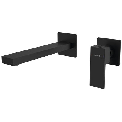 CUBEMIX 2 Loch-Waschtischarmatur, Schwarz matt