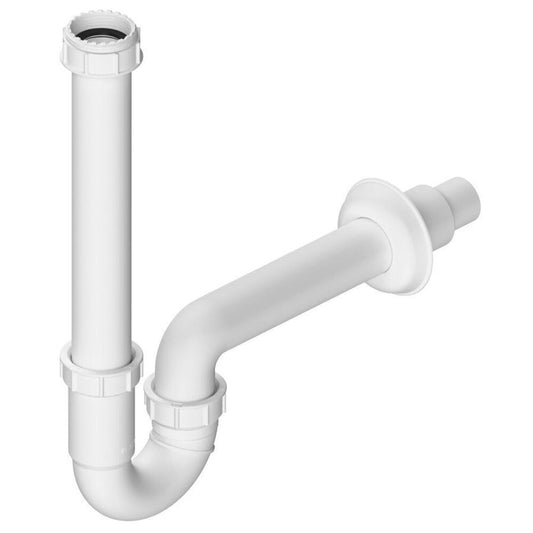 Waschbecken-Siphon U 5/4", DN40/32, Weiß