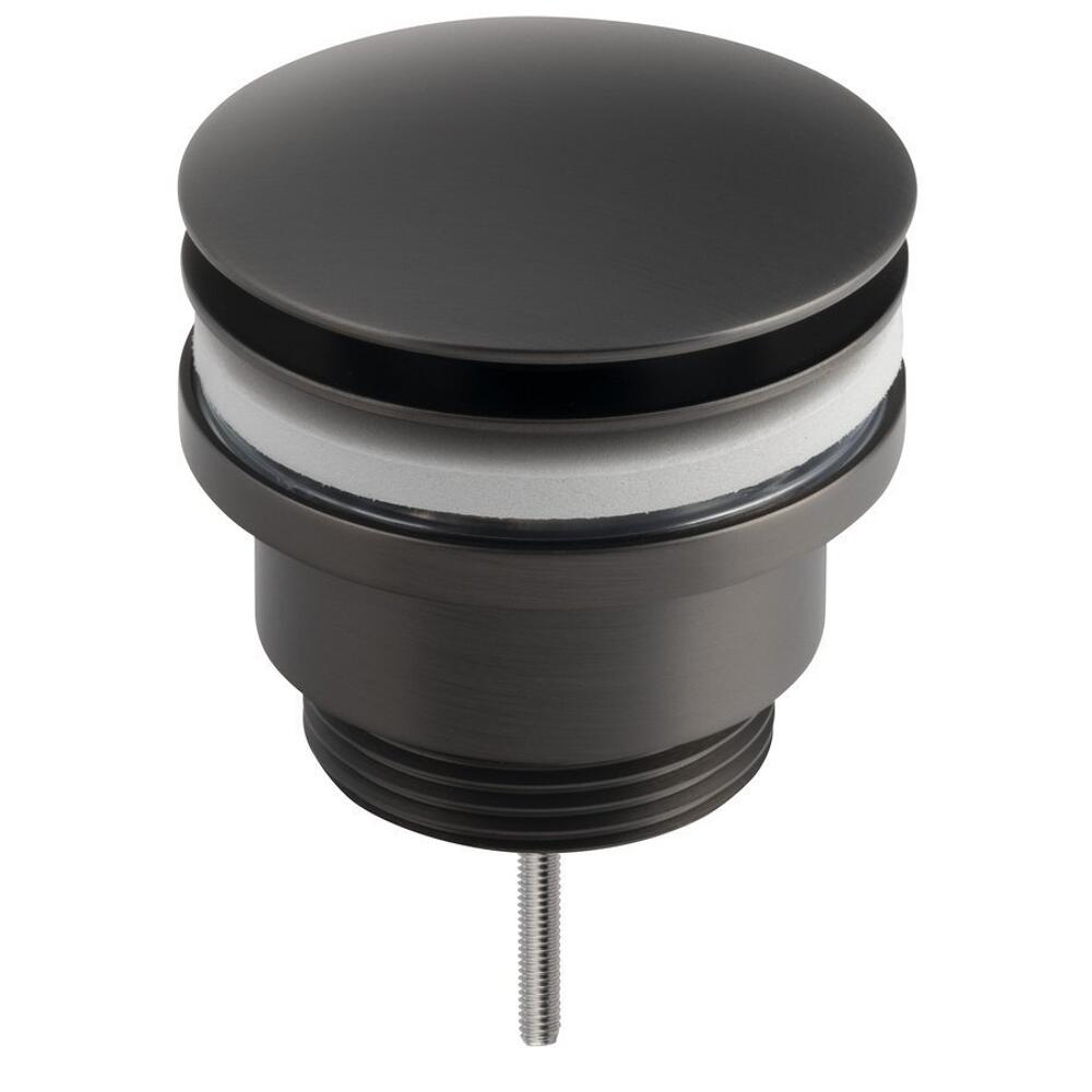 Ablaufgarnitur 5/4", klick-klack, großer Stopfen, (H) 10-55mm, Gun metal