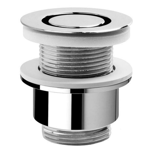 Nicht verschließbare Ablaufgarnitur 5/4“, H.30-45mm, Design Stopfen, Chrom