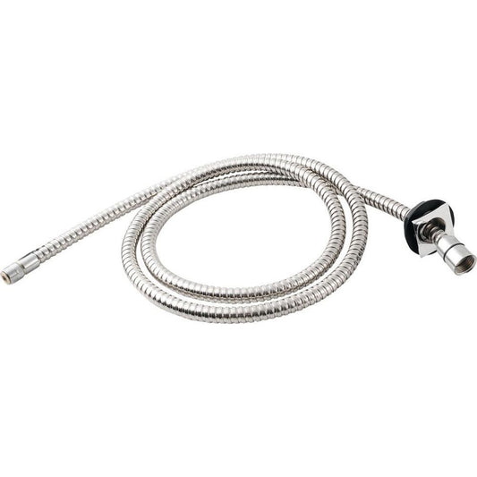 Durchführung eckig, inkl. Schlauch  F1/2"-M3/8", Chrom