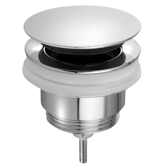 Ablaufgarnitur 5/4“, klick-klack, großer Stopfen, 10-45mm, Chrom