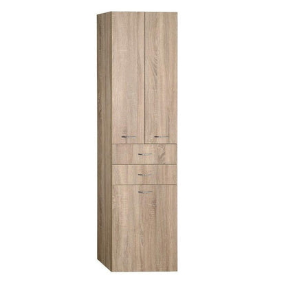 ZOJA/KERAMIA FRESH Hochschrank mit Wäschekorb 50x184x29cm, platineiche