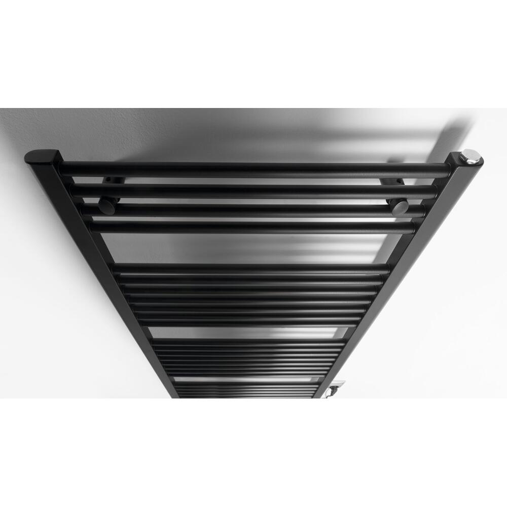 DIRECT-E Elektrischer Badheizkörper, gerade, 600x1320 mm, 600 W, Schwarz