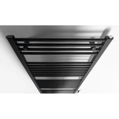 DIRECT-E Elektrischer Badheizkörper, gerade, 600x1320 mm, 600 W, Schwarz
