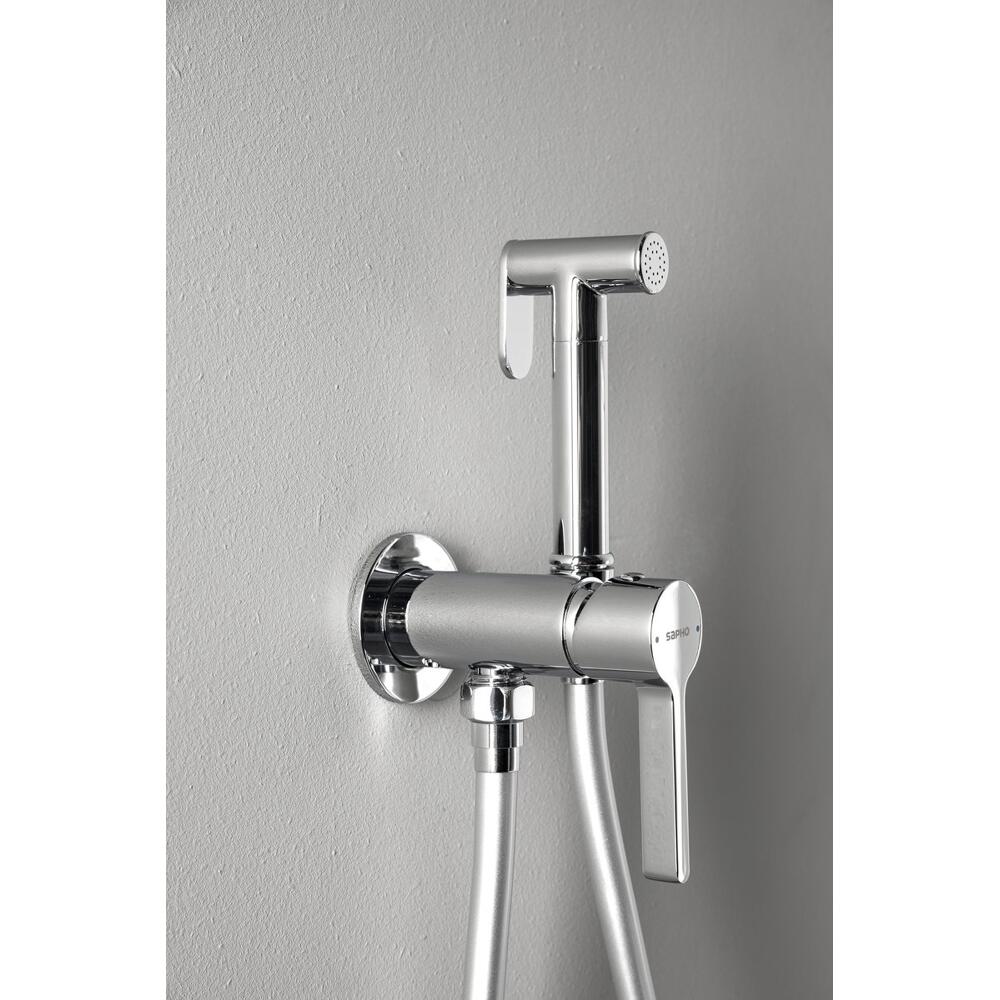 ICONIC Unterputz-Bidetarmatur mit Brausestop, rund, Chrom