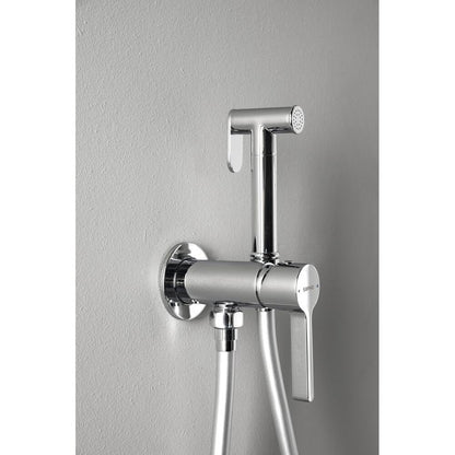 ICONIC Unterputz-Bidetarmatur mit Brausestop, rund, Chrom