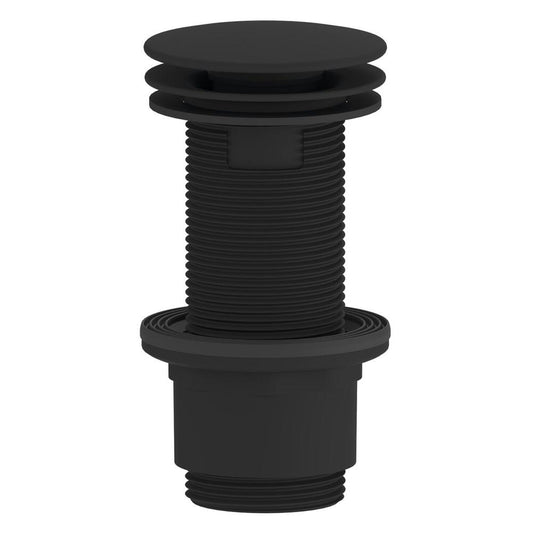Nicht verschließbare Waschbecken-Ablaufgarnitur 5/4" 5/4", großer Stopfen, 10-80mm, ABS/schwarz