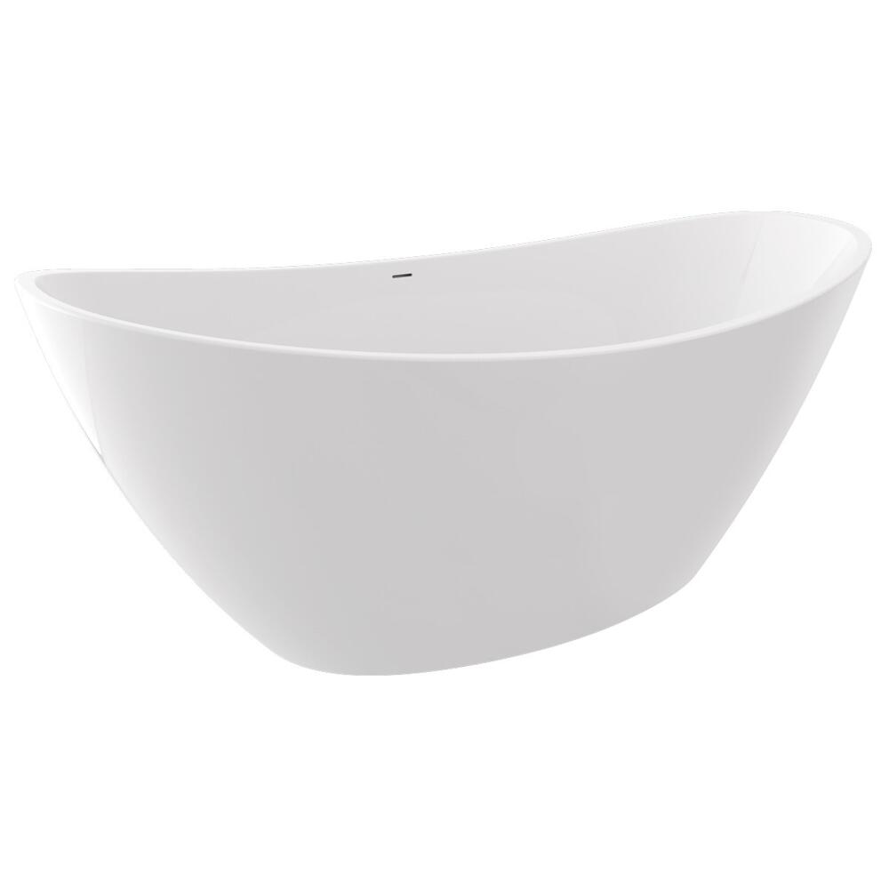 AVILA freistehende Badewanne 170x80x68cm, Weiß