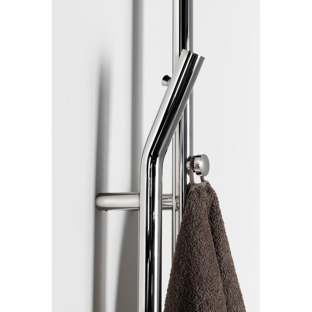 DUOPASSO Handtuchtrockner elektrisch mit Zeitschaltuhr, 122x1700mm, 45 W, Chrom