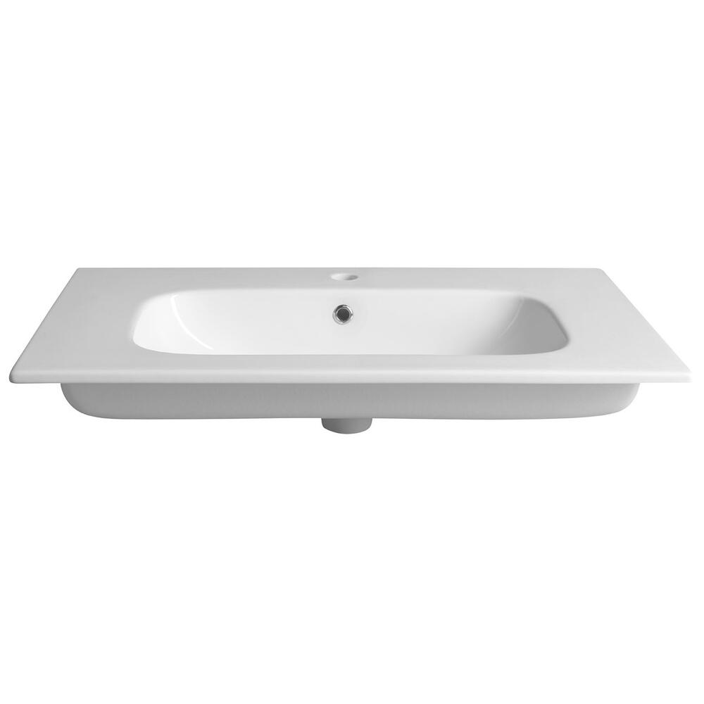 PIEDRA Keramik-Möbelwaschbecken 81x46,5cm, Weiß