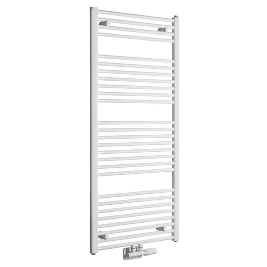 DIRECT Badheizkörper mit seitlichem Anschluss 600x1320 mm,700W, Weiß