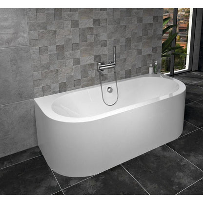 VIVA D MONOLITH Acryl-Badewanne 180x75x60cm, weiß