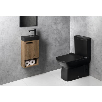 PICCOLINO Beton-Waschbecken 30,8x10x17cm, Armaturloch rechts, Anthrazit