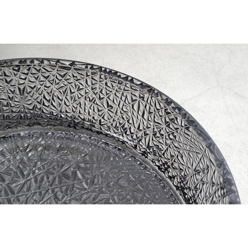 ERSEL Glaswaschbecken  zum Aufsetzen, Durch. 39,5cm, Schwarz
