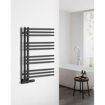 POSEIDON Badheizkörper 450x740 mm, Schwarz matt